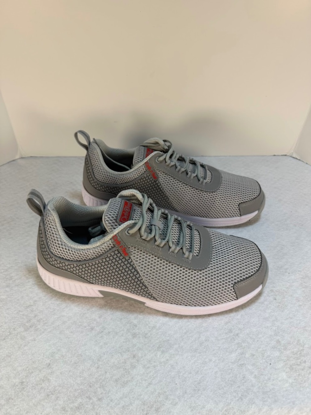Orthofeet Edgewater Men's Size 13 2E Wide Gray Walking Comfort Shoes
